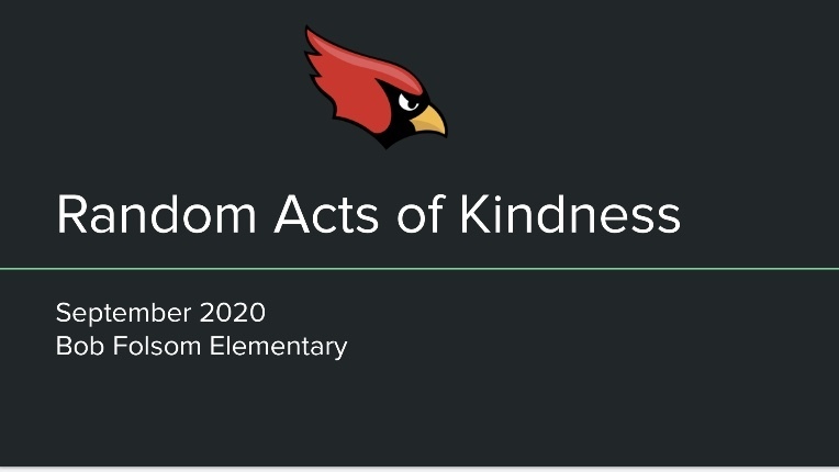 Random Acts of Kindness September 2020