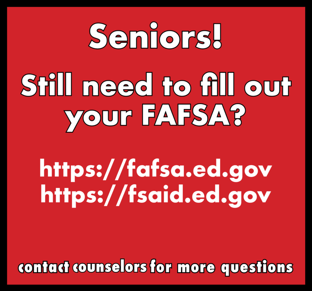 Graphic: Still need to fill out your FAFSA? Visit the websites listed in the comments.