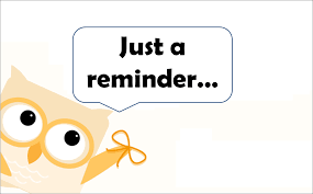 just a reminder