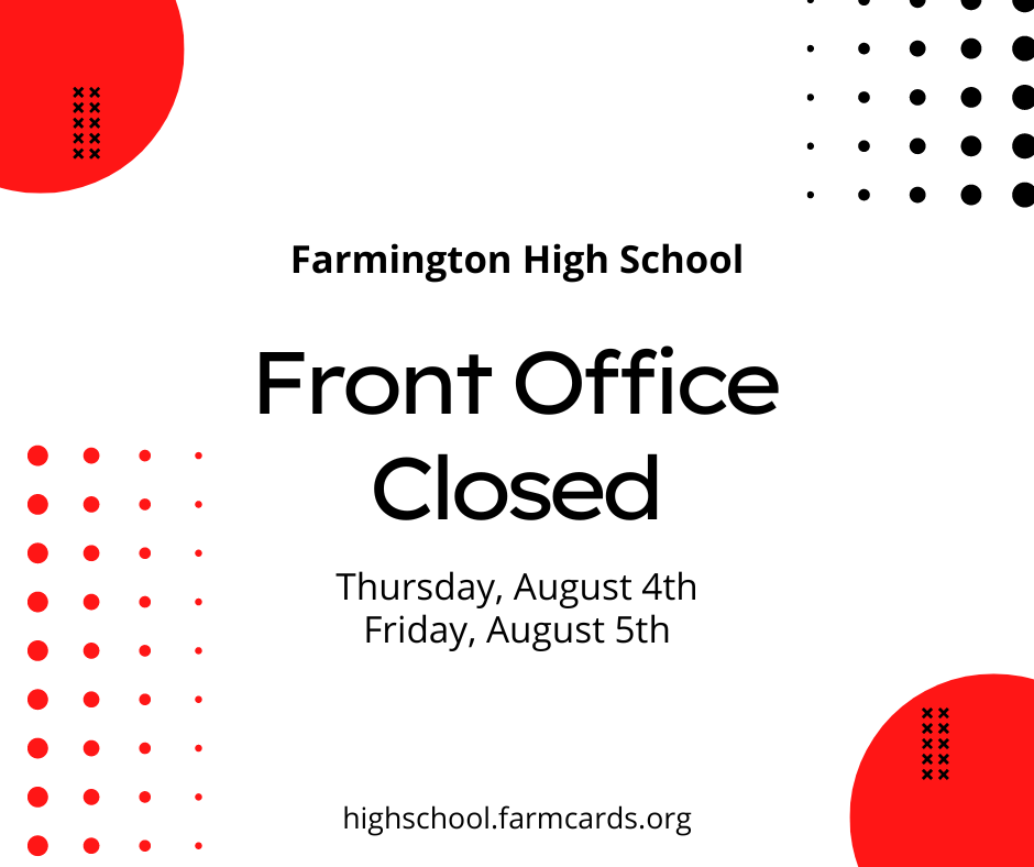 graphic: FHS front office closed
