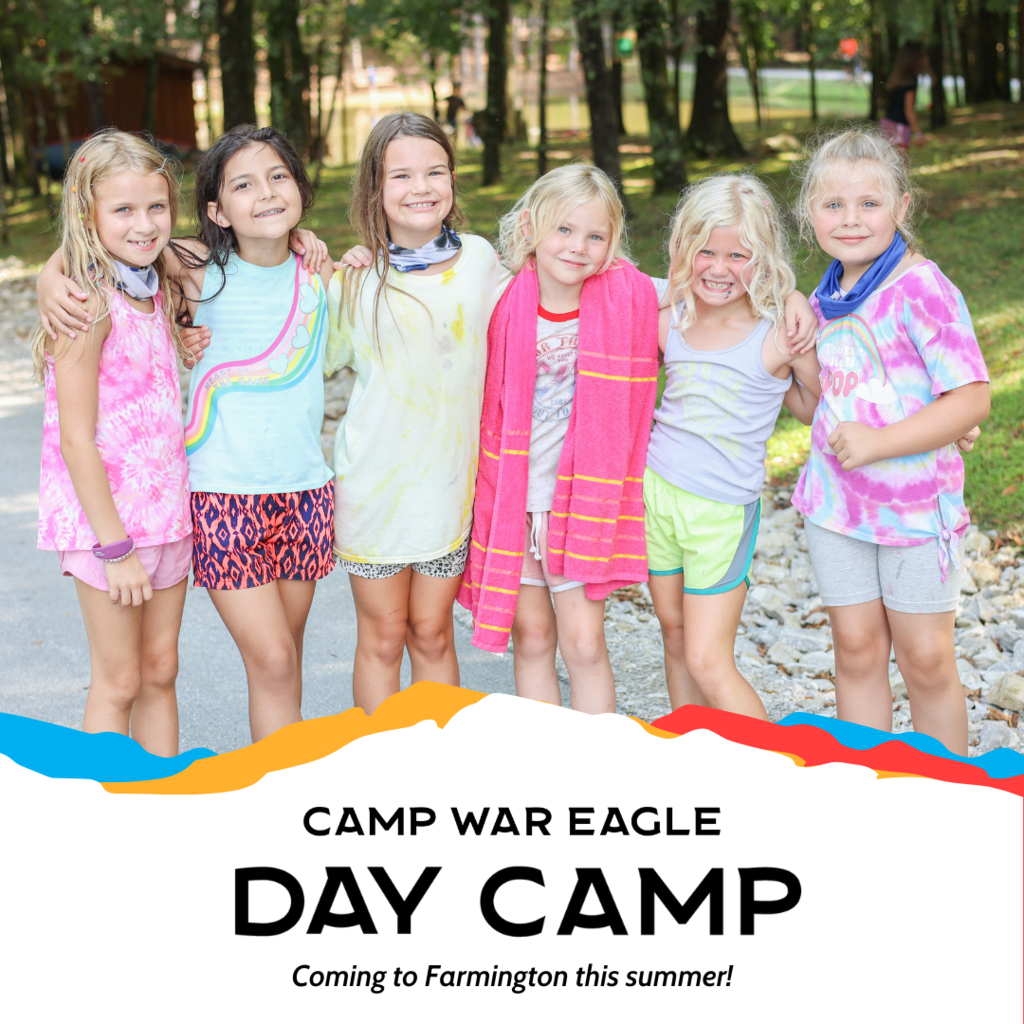 Photos of 6 girls with the caption "Camp War Eagle Day Camp"