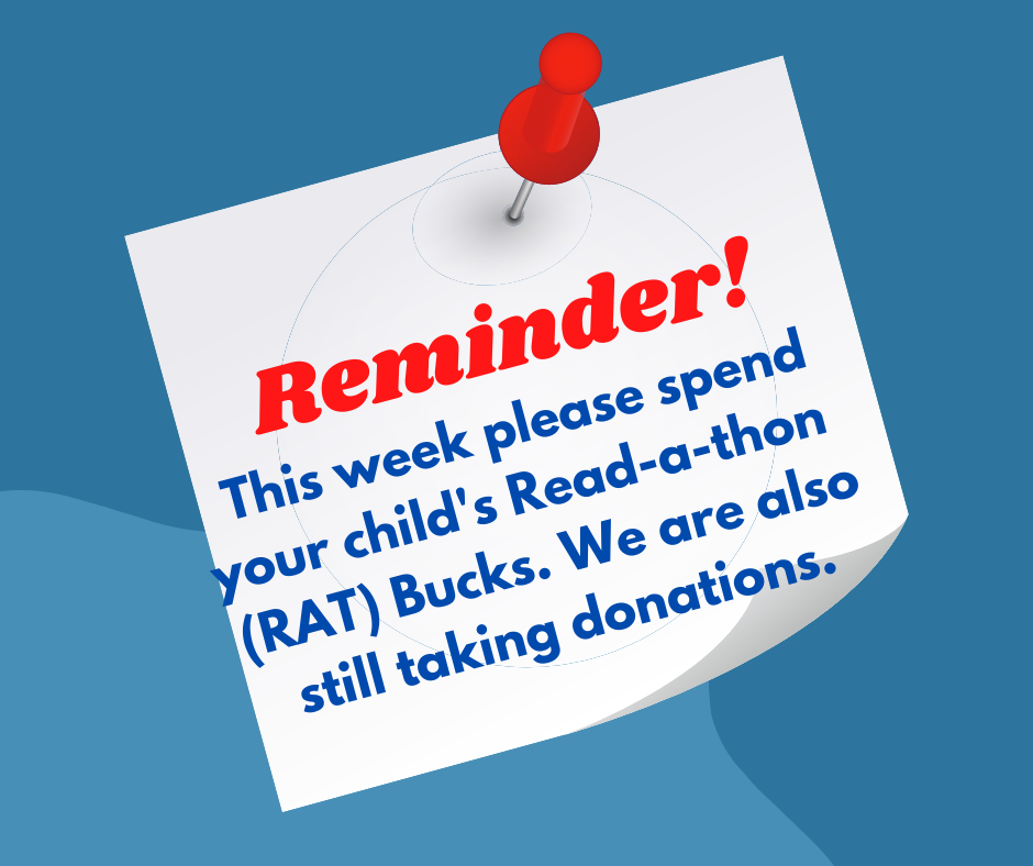 Read-a-thon reminders