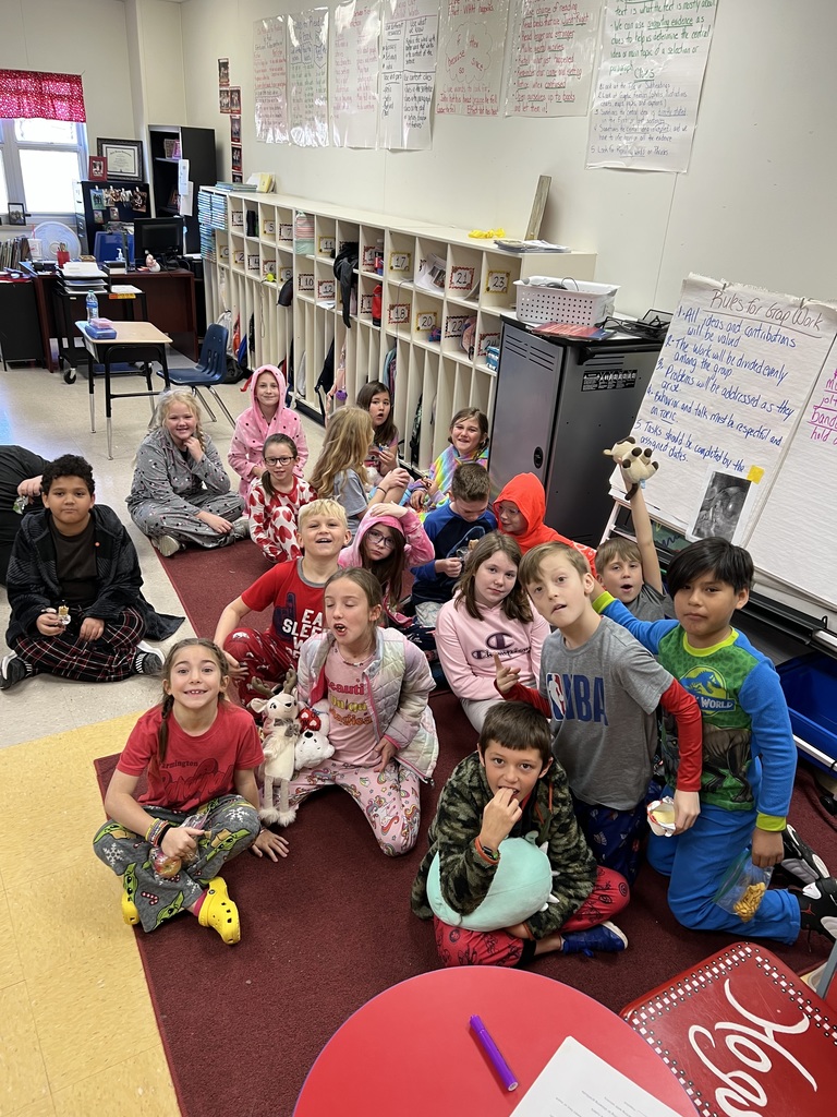 students showing off PJs