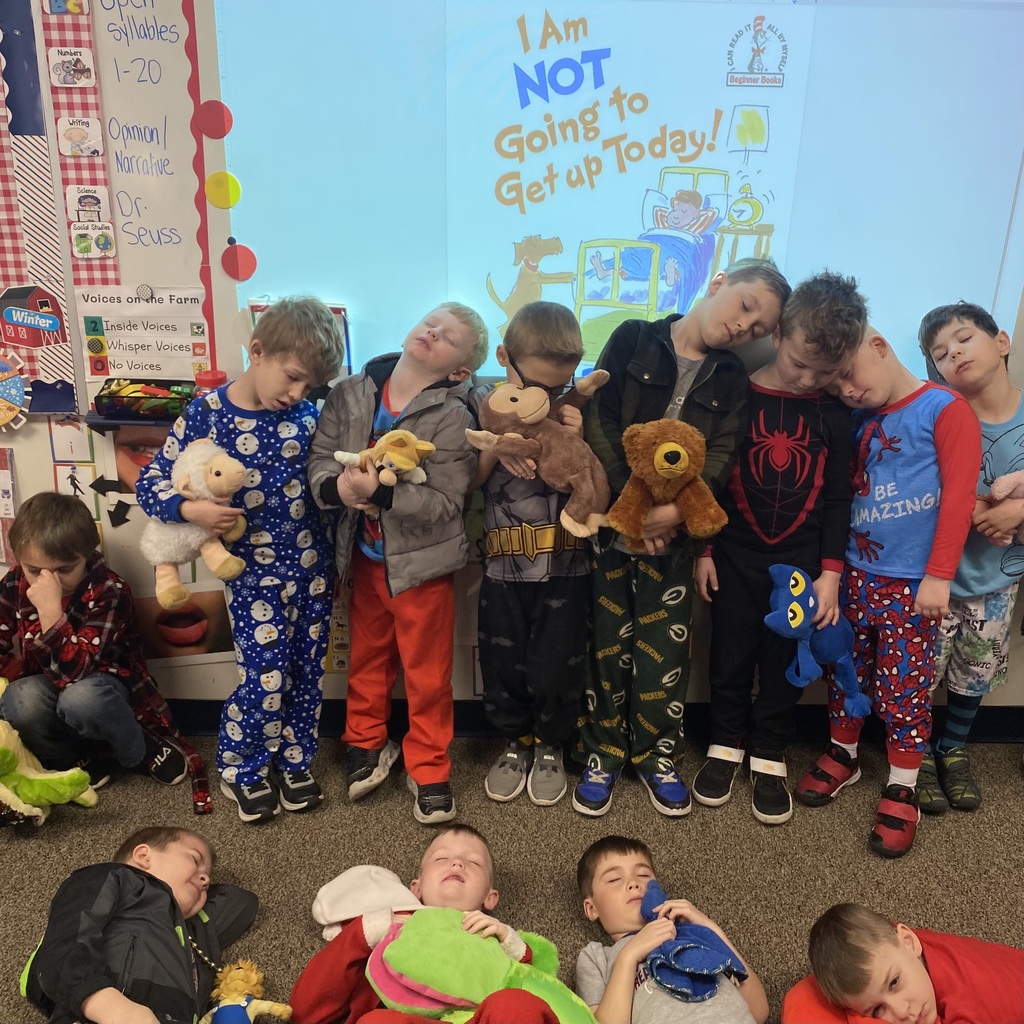 students showing off PJs