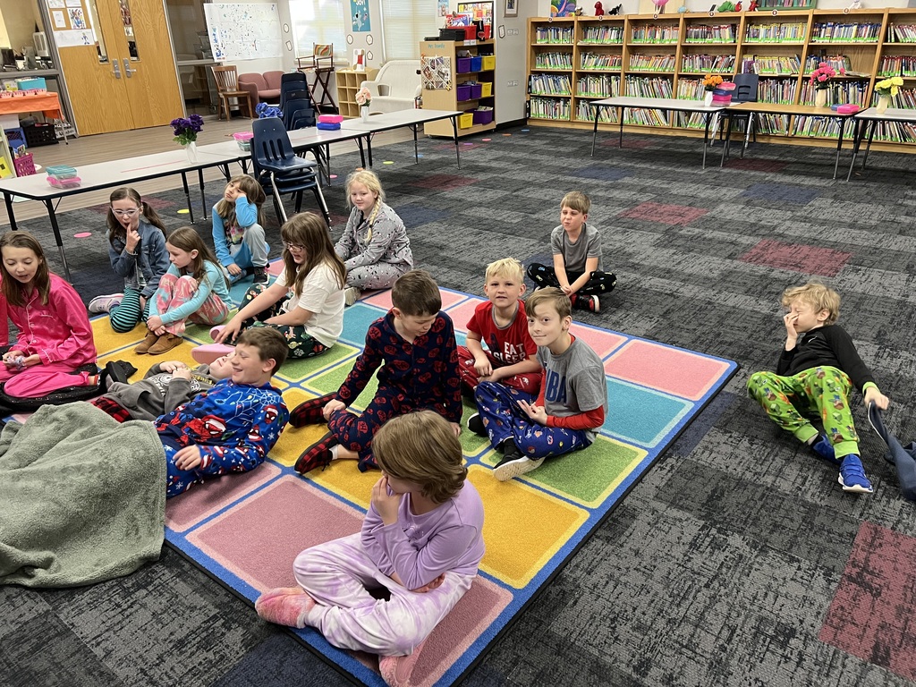 students showing off PJs