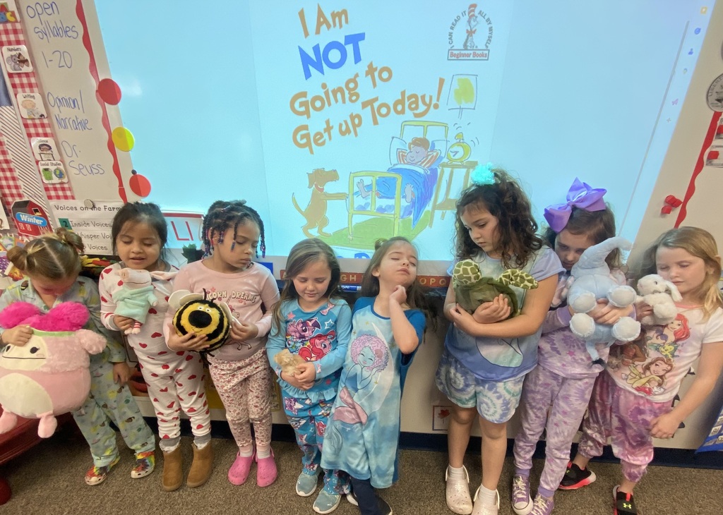 students showing off PJs
