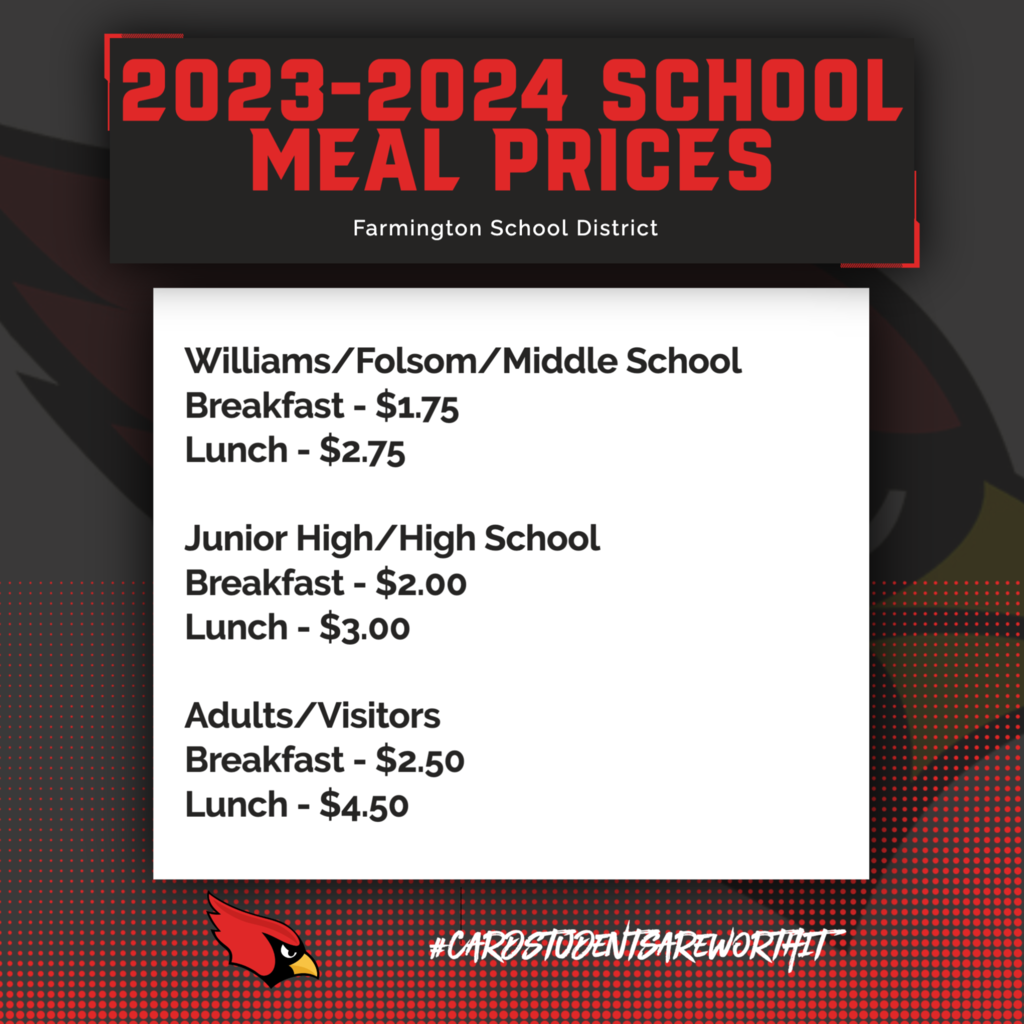 meal prices